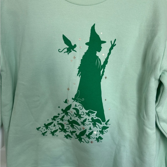 Wicked the Movie Girl's Elphaba Dreamy Fleece Sweatshirt by Paul Tazewell XL 14 - Picture 3 of 4